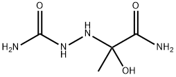 Hydrazinecarboxamide,  2-(2-amino-1-hydroxy-1-methyl-2-oxoethyl)-  (9CI) Struktur