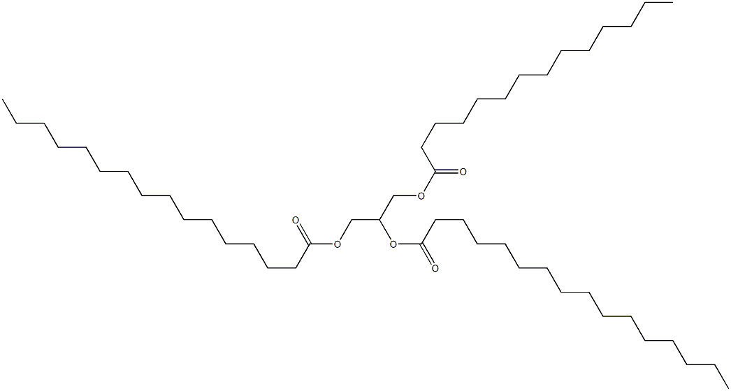 1,2-dipalmitoyl-3-myristoylglycerol Struktur