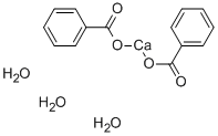 Calcium benzoate trihydrate Struktur