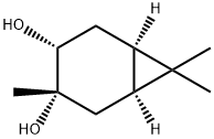 [1S-(1alpha,3alpha,4alpha,6alpha)]-3,7,7-trimethylbicyclo[4.1.0]heptane-3,4-diol Struktur