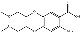 2-Amino-4,5-bis-(2-methoxy-ethoxy)-benzoic acid >98% Struktur