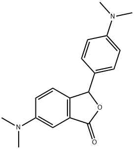 6-(dimethylamino)-3-[4-(dimethylamino)phenyl]phthalide Struktur