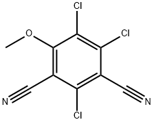 2,4,5-Trichloro-6-methoxyisophthalonitrile Struktur