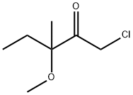 2-Pentanone,  1-chloro-3-methoxy-3-methyl- Struktur