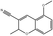 5-Methoxy-2-methyl-2H-1-benzopyran-3-carbonitrile Struktur