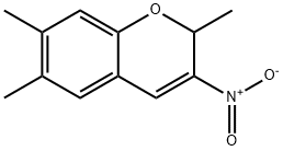 3-Nitro-2,6,7-trimethyl-2H-1-benzopyran Struktur