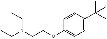 4-tert-butylphenoxyethyl-N,N-diethylamine Struktur