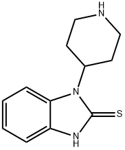 1,3-dihydro-1-piperidin-4-yl-2H-benzimidazole-2-thione Struktur