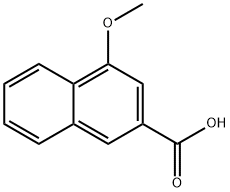 2-Naphthalenecarboxylic acid, 4-Methoxy- Struktur