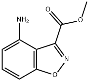 1,2-Benzisoxazole-3-carboxylicacid,4-amino-,methylester(9CI) Struktur