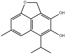 5-Isopropyl-7-methyl-2H-naphtho[1,8-bc]furan-3,4-diol Struktur