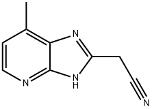 1H-Imidazo[4,5-b]pyridine-2-acetonitrile,  7-methyl-  (9CI) Struktur