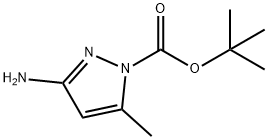 1H-Pyrazole-1-carboxylicacid,3-amino-5-methyl-,1,1-dimethylethylester Struktur