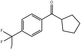 CYCLOPENTYL 4-TRIFLUOROMETHYLPHENYL KETONE Struktur