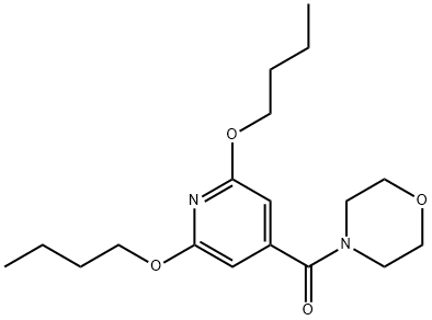 4-(2,6-Dibutoxyisonicotinoyl)morpholine Struktur