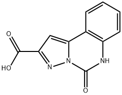 5,6-dihydro-5-oxo-pyrazolo(1,5-c)quinazoline-2-carboxylic acid Struktur