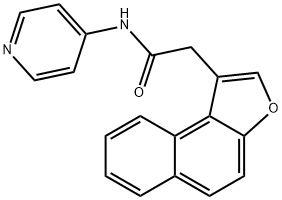 Naphtho[2,1-b]furan-1-acetamide, N-4-pyridinyl- (9CI) Struktur