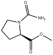 D-Proline, 1-(aminocarbonyl)-, methyl ester (9CI) Struktur