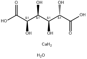 D-SACCHARIC ACID CALCIUM SALT TETRAHYDRATE Structure