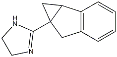 1H-Imidazole,2-(1a,6-dihydrocycloprop[a]inden-6a(1H)-yl)-4,5-dihydro-,(+)-(9CI) Struktur