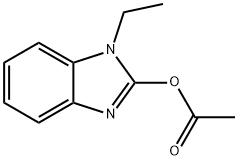 1H-Benzimidazol-2-ol,1-ethyl-,acetate(ester)(9CI) Struktur