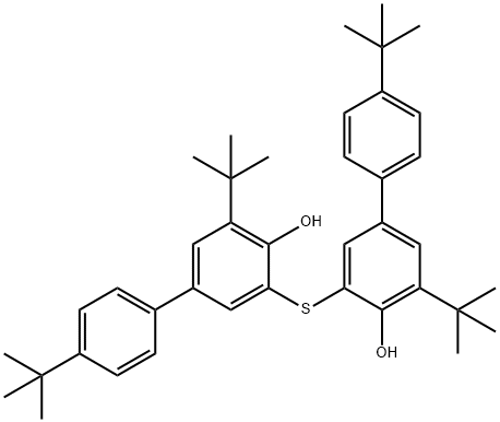 3,3''-thiobis[4',5-bis(1,1-dimethylethyl)[1,1'-biphenyl]-4-ol] Struktur