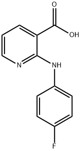 2-(4-Fluoro-phenylamino)-nicotinic acid Struktur