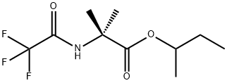 2-Methyl-2-(trifluoroacetylamino)propionic acid 1-methylpropyl ester Struktur