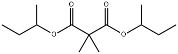 2,2-Dimethylpropanedioic acid bis(1-methylpropyl) ester Struktur