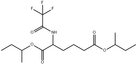 2-[(Trifluoroacetyl)amino]hexanedioic acid bis(1-methylpropyl) ester Struktur