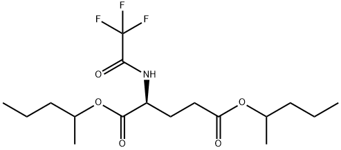 N-(Trifluoroacetyl)-L-glutamic acid bis(1-methylbutyl) ester Struktur