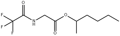 N-(Trifluoroacetyl)glycine 1-methylpentyl ester Struktur