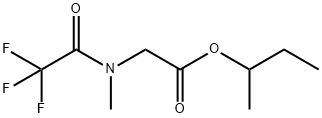 N-Methyl-N-(trifluoroacetyl)glycine 1-methylpropyl ester Struktur