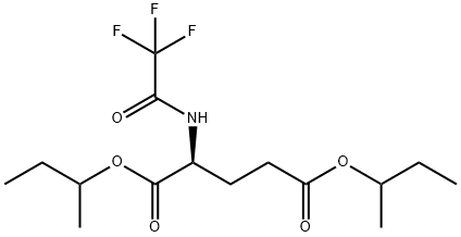 N-(Trifluoroacetyl)-L-glutamic acid bis(1-methylpropyl) ester Struktur