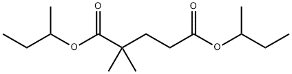 2,2-Dimethylpentanedioic acid bis(1-methylpropyl) ester Struktur