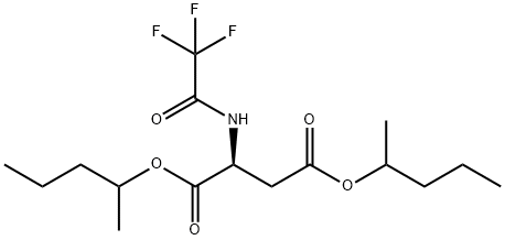 N-(Trifluoroacetyl)-L-aspartic acid bis(1-methylbutyl) ester Struktur