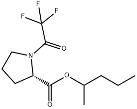 1-(Trifluoroacetyl)-L-proline 1-methylbutyl ester Struktur