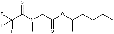 N-Methyl-N-(trifluoroacetyl)glycine 1-methylpentyl ester Struktur