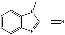 1H-Benzimidazole-2-carbonitrile,1-methyl-(9CI) Struktur