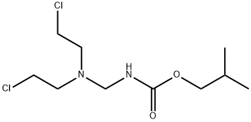 N-[Bis(2-chloroethyl)aminomethyl]carbamic acid isobutyl ester Struktur