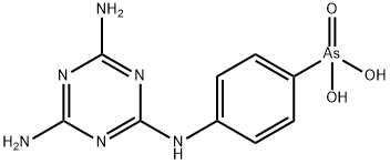 [4-[(4,6-diamino-1,3,5-triazin-2-yl)amino]phenyl]arsonic acid Struktur