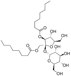 sucrose dioctanoate Struktur