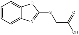 (1,3-BENZOXAZOL-2-YLTHIO)ACETIC ACID Struktur