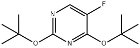 2,4-Di-tert-butoxy-5-fluoro-pyrimidine Struktur