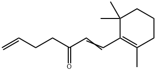 1-(2,6,6-trimethyl-1-cyclohexen-1-yl)hepta-1,6-dien-3-one Struktur