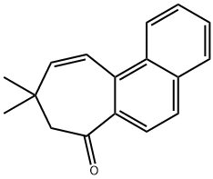 8,9-Dihydro-9,9-dimethyl-7H-cyclohepta[a]naphthalen-7-one Struktur