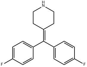 4-[BIS-(4-FLUOROPHENYL)METHYLENE]PIPERIDINE Struktur