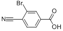 3-Bromo-4-cyanobenzoic acid Struktur