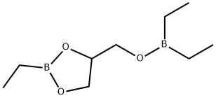 Diethyl[[(2-ethyl-1,3,2-dioxaborolan-4-yl)methyl]oxy]borane Struktur