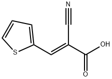 2-CYANO-3-(2-THIENYL)ACRYLIC ACID Struktur